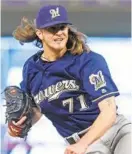  ?? JIM MONE/ASSOCIATED PRESS ?? Brewers pitcher Josh Hader apologized for tweets he made as a teenager, saying what he wrote was “inexcusabl­e.”