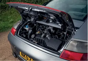  ??  ?? Below Water-cooled 3.6-litre lump will propel the host Carrera 4S to 174mph