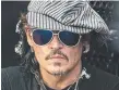  ?? Picture: GETTY ?? Johnny Depp at Glastonbur­y Festival