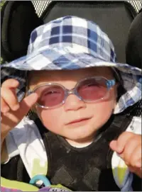  ??  ?? n BRAVE: Toddler Oliver Joyce died aged three after battling a rare ‘brain-shrinking’ illness affecting only six children worldwide