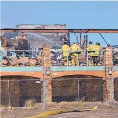  ?? GARY HERRON/RIO RANCHO OBSERVER ?? The remains of the clubhouse at what was last called “Club Rio Rancho.”