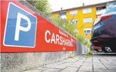  ?? ARCHIVFOTO: ALEXANDER KAYA ?? Wie hier in Neu-Ulm am Rathaus soll ein Car-Sharing-Standort inKißlegg kommen.