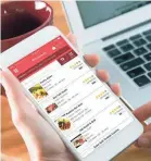  ??  ?? With Grubhub, you can order food deliveries from your phone.