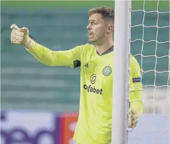  ??  ?? 0 Celtic will want to hold onto their talented young goalkeeper Conor Hazard.