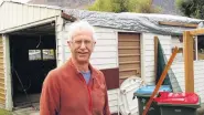  ?? PHOTO: GUY WILLIAMS ?? Wind damage . . . Frankton resident John Hamilton lost his garage roof and part of his home’s roof after what was believed to be a minitornad­o tore through the Queenstown suburb early yesterday.