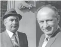  ?? HENRY HERR GILL/VIA THE ASSOCIATED PRESS ?? Phil Chess, left, died this week at home in Arizona. He was 95. He co-founded a storied record label with his brother.