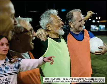  ??  ?? PITCH REPORT: The sport’s popularity has been growing in recent years, say coaches such as Manisha Tailor (left)