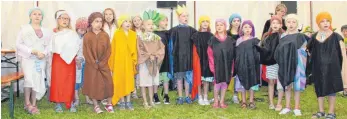  ?? FOTO: PATRICIA GRAGNATO ?? Der Kinderchor führt beim Wiesenfest ein Singspiel über den Propheten Jona auf.