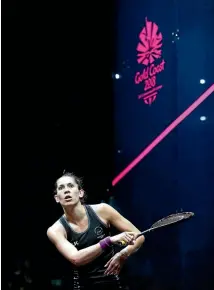  ?? PHIOTO: GETTY IMAGES ?? Joelle King won the women’s squash final last night at the Commonweal­th Games on the Gold Coast beating England’s Sarah-Jane Perry in five sets.