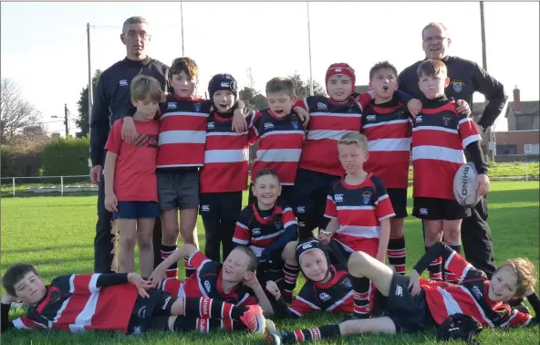  ??  ?? Wicklow’s under-11 side who travelled to Clontarf last weekend.