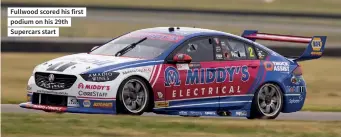  ??  ?? Fullwood scored his first podium on his 29th Supercars start