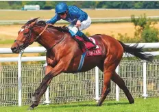  ?? Rex Features ?? Cross Counter, ridden by William Buick, wins the Group 3 Gordon Stakes at the Glorious Goodwood Festival yesterday.