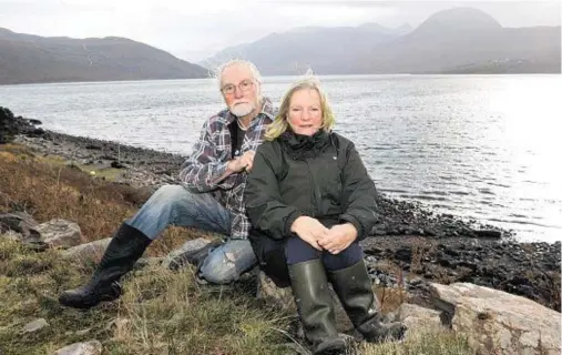  ??  ?? HEAVENLY SPOT: Leah’s parents, Paul and Jan Betts, have found comfort – and a sense of security – living in their remote croft at Scoraig