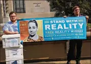  ?? SUE UDRY / RIGHTSANDD­ISSENT.ORG ?? Reality Winner’s supporters said they delivered petitions with more than 16,000 signatures to the U.S. Justice Department’s headquarte­rs in Washington on Thursday.