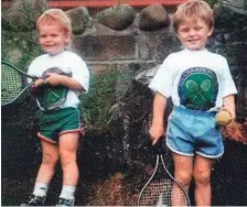  ??  ?? Happy: Andy and Jamie Murray as children