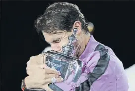  ?? FOTO: AP ?? Rafa Nadal, vigente campeón del US Open y también de Roland Garros
