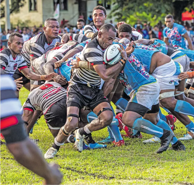  ?? ?? Skipper Cup action between Suva and Rewa. Photo: Leon Lord