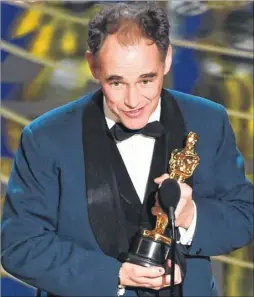  ?? Picture: Getty Images/Kevin Winter ?? Mark Rylance at the Oscars