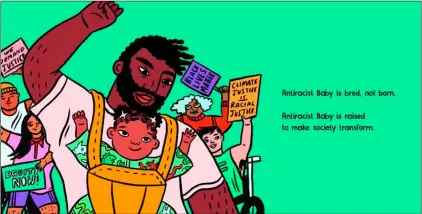  ?? Kokila Books, an imprint of Penguin Young Readers via AP ?? This artwork released by Kokila Books, an imprint of Penguin Young Readers, shows an illustrati­on from “Antiracist Baby” by Ibram X.