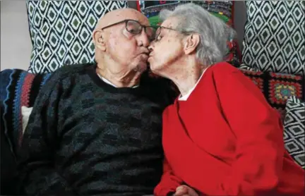  ?? KRISTI GARABRANDT — THE NEWS HERALD ?? Robert, 91, and Eileen, 93, Hancovsky of Euclid, have been married for over 70 years.