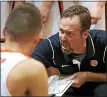  ?? MEDIANEWS GROUP FILE PHOTO ?? After 21seasons, Alma varsity boys basketball coach JT Cleveland is stepping down to take over the successful Mid Michigan College women’s program.