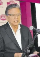  ??  ?? Chairman of the foundation, Lascelles A Chin addresses the official launch Thursday at Terra Nova All-suite Hotel in Kingston.