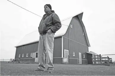  ?? CHARLIE NEIBERGALL/AP ?? Morey Hill is optimistic he and other farmers can put some of the recent uncertaint­y behind them.