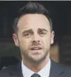  ??  ?? 0 Ant Mcpartlin received a 20 month driving ban