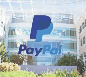  ?? PAYPAL HOLDINGS ?? PayPal now has 267 million active accounts with users who are engaging its digital wallet payment platforms more than ever.