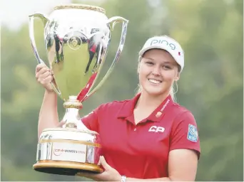  ??  ?? La semaine prochaine, Brooke Henderson tentera de défendre son titre à l’Omnium canadien féminin de golf.