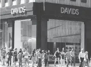  ?? PETER J. THOMPSON / NATIONAL POST ?? Davids Footwear on Toronto’s Bloor Street. Most shoes are hit with an 18 per cent tariff, but “clerical or ecclesiast­ical” shoes only pay 7.5 per cent.