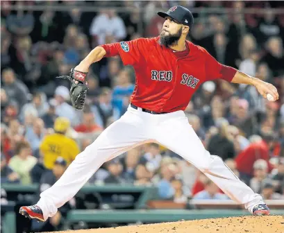  ?? ELISE AMENDOLA THE ASSOCIATED PRESS ?? Boston Red Sox pitcher David Price is 0-9 as a starter in the post-season and his team has lost all 10 of his career playoff starts.