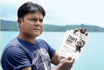  ?? JEEVAN ?? Editor of The Andaman Chronicle; activist and spokesman for the Jarawa tribe in the Andaman islands, Port Blair-based
Denis Giles, 40, is currently campaignin­g against the public use of portions of the Andaman Trunk Road that cut through the Jarawa...