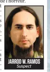  ??  ?? JARROD W. RAMOS Suspect