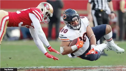  ?? AP, GETTY IMAGES ?? Trey Burton