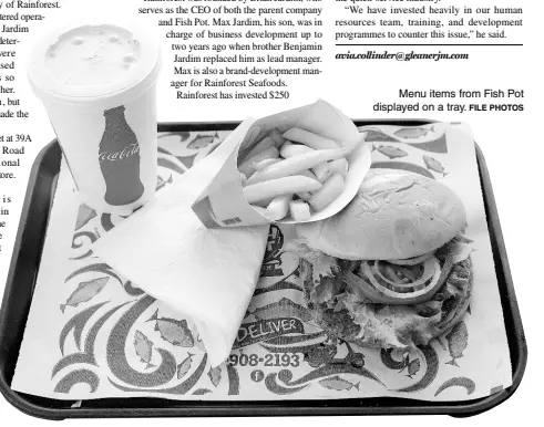  ?? FILE PHOTOS ?? Menu items from Fish Pot displayed on a tray.