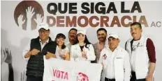  ?? ?? Consecuenc­ias. La Comisión de Quejas y Denuncias del INE aprobó un proyecto para que se aplique una multa a “Que Siga la Democracia”.