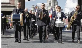  ??  ?? L’orchestre d’Harmonie d’Abbeville participe à chacune des manifestat­ions patriotiqu­es