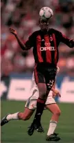  ?? GETTY IMAGES ?? Il brasiliano Roque Junior con la maglia del Milan, che ha vestito dal 2000 al 2003