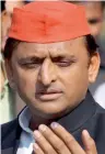  ?? PTI ?? Despite reservatio­ns expressed by Mulayam Singh, Akhilesh had gone ahead with pre-poll alliance with Congress. —