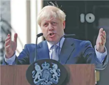  ?? | AP ?? Boris Johnson afirma que el brexit ocurrirá pase lo que pase.