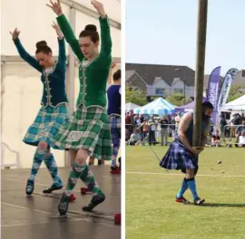  ?? ?? Those who attended last year’s Helensburg­h and Lomond Highland Games were able to enjoy glorious sunshine at the event. Images: Christine Docherty