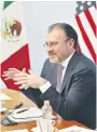  ??  ?? El canciller Luis Videgaray.