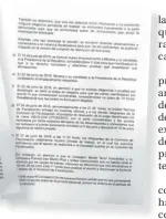  ??  ?? Parte de la solicitud al presidente de la comisión, Ciro Murayama.