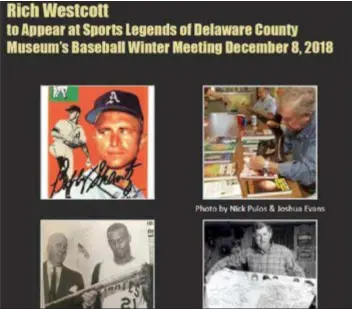  ??  ?? Bobby Shantz will be featured during an upcoming event at the Sports Legends of Delaware County Museum.