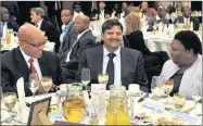  ??  ?? COSTLY FRIENDSHIP: President Jacob Zuma, Atul Gupta and then Eastern Cape Premier Noxolo Kieviet in 2014. A reader questions the president’s relationsh­ip with the Gupta family.