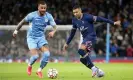  ?? ?? Kyle Walker (left) has faced and fared well against Kylian Mbappé in the Champions League. Photograph: John Berry/Getty Images