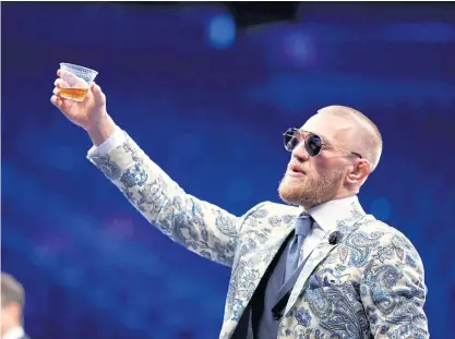  ??  ?? MMA fighter Conor McGregor during a press conference last year.