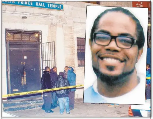  ??  ?? James Davis (above) was convicted and sent to jail for the 2004 killing of Blake Harper at a Brooklyn club (above). The conviction was overturned Wednesday and Davis will be freed. Prosecutor­s will decide if they want to retry the case.
