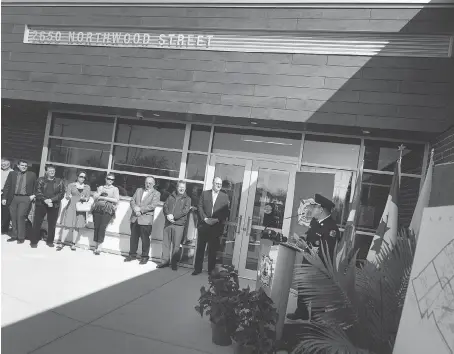  ?? DAX MELMER ?? A ribbon-cutting ceremony was held on Tuesday to officially open Fire Station No. 5 at 2650 Northwood St.